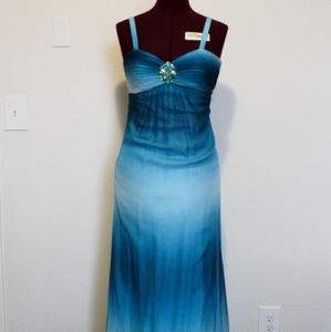Blue Floorlength Dress